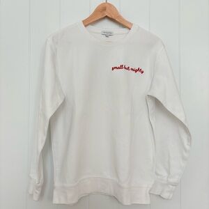 Petite Studio Sweatshirt Size Small Color White
